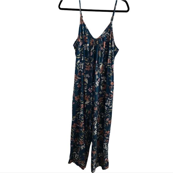 Anrabess Floral Print Jumpsuit Size XL Cottagecore Hippie Bohemian Multicolored - Picture 1 of 9